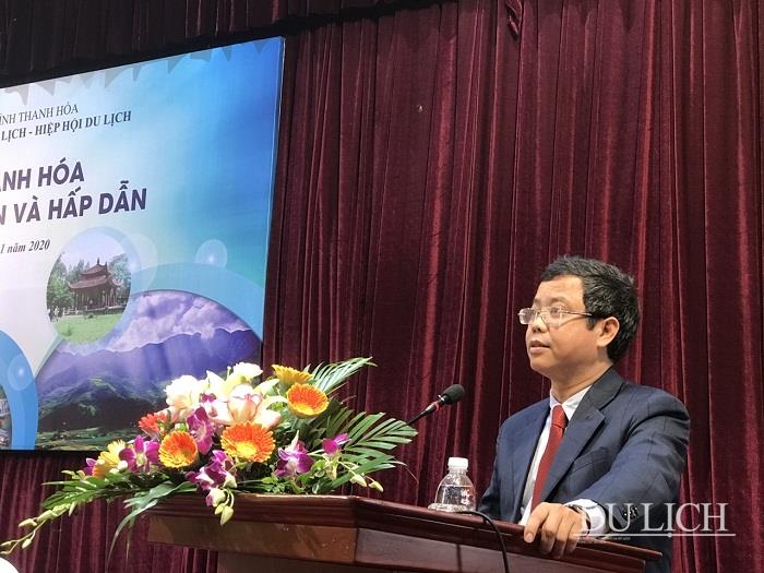 Ông Nguyễn Lê Phúc - Phó Tổng cục trưởng Tổng cục Du lịch phát biểu tại Hội nghị